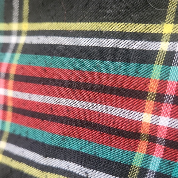 CREWCUTS black tartan pajama shirt 5 boys plaid top button down pjs - Picture 4 of 6